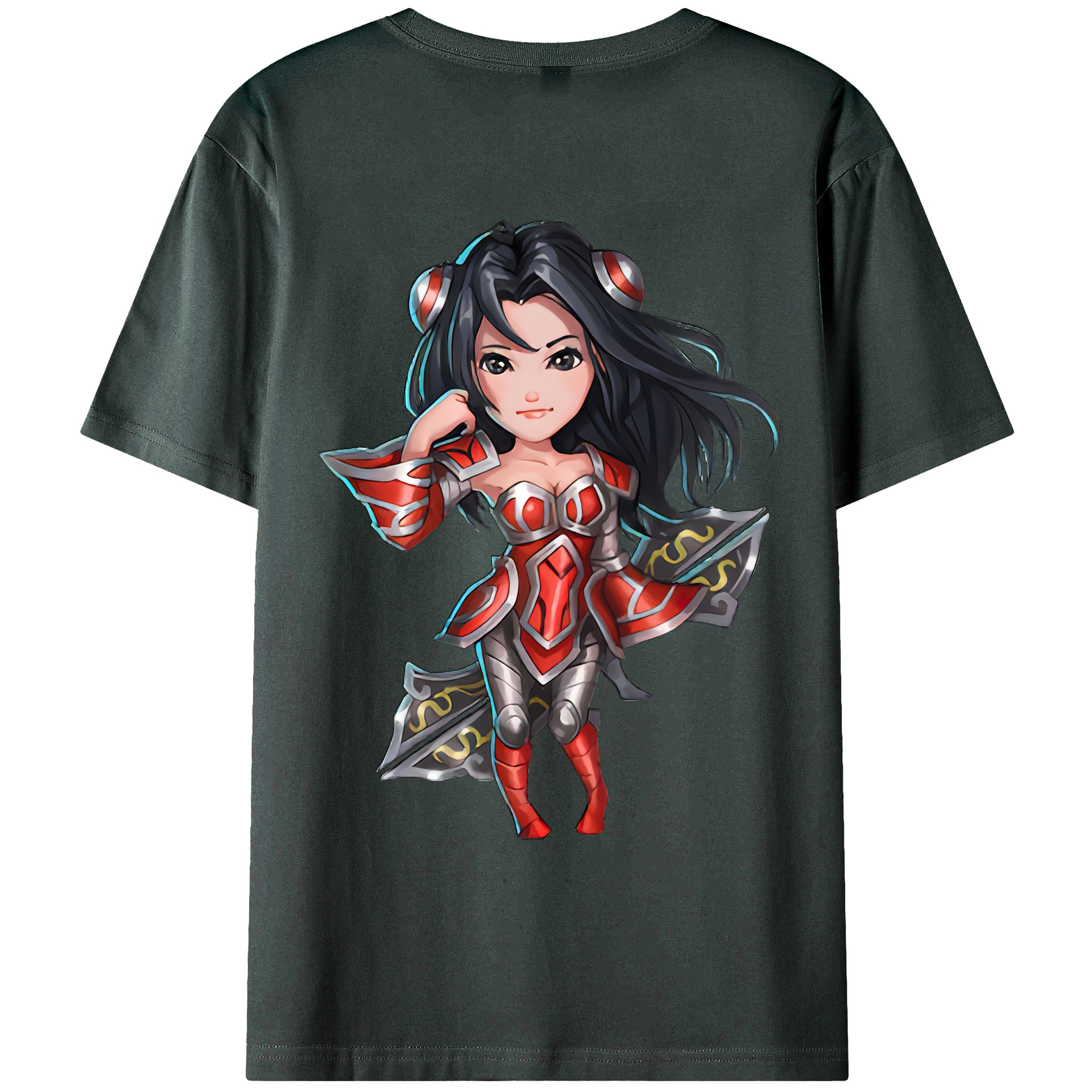 （画像用） リーグ・オブ・レジェンド League of Legends LOL 綿100％ メンズ半袖Tシャツ（バックプリント） 通気性